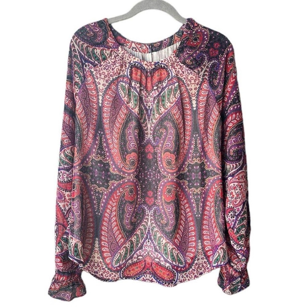NWT Loft Paisley Blouse Tunic Large